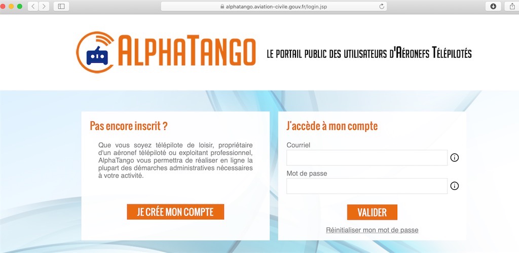 Connexion au site FoxAphaTango