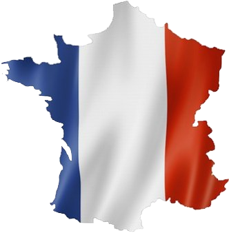 La France with the national flag color