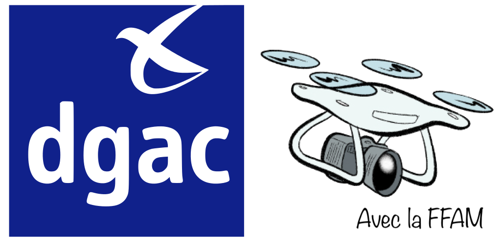 image décorative avec logo de la DGAC et la FFAM