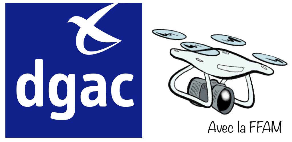 Le logo de la DGAC et la FFAM
