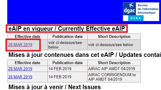 dgac AIP in service