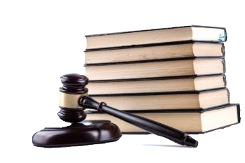 a judge's hammer with the penal code books